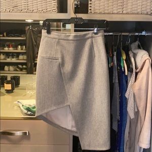 Grey wool skirt